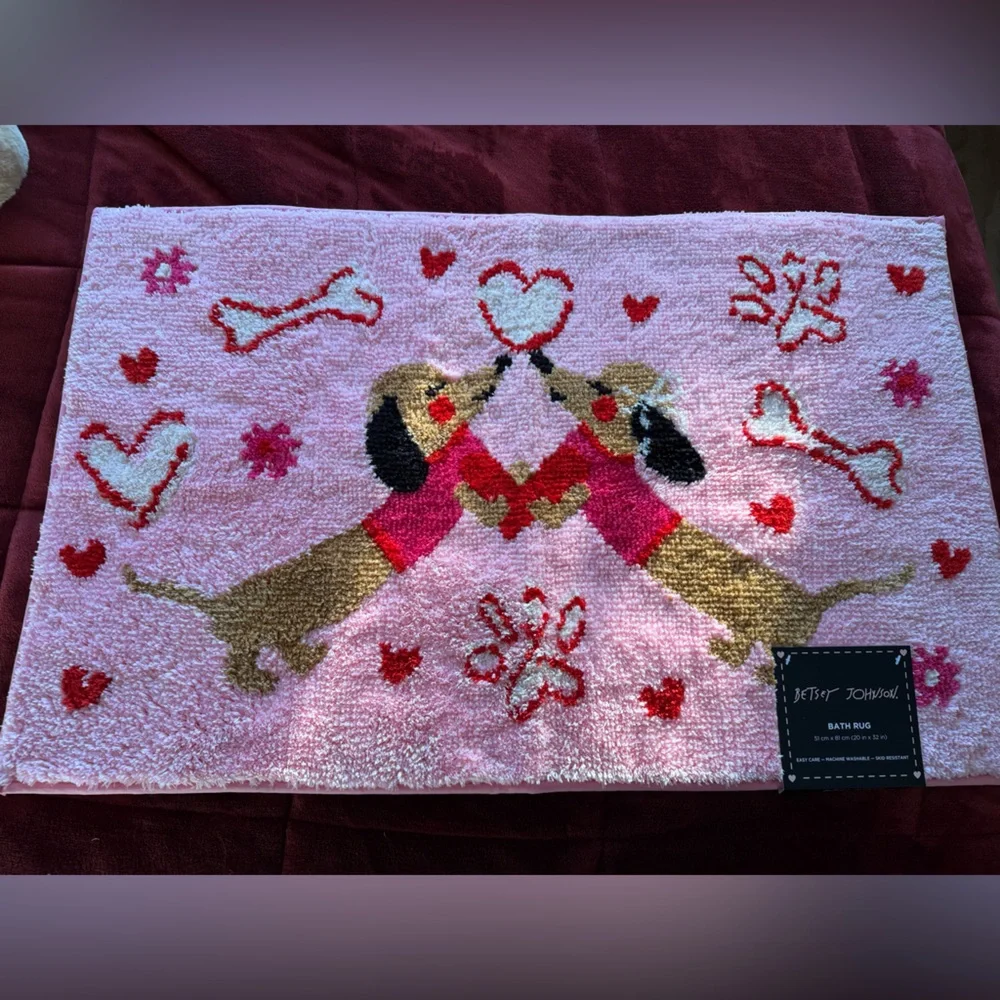 Dachshund Valentine Rug